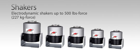 Five Electrodynamic Shakers